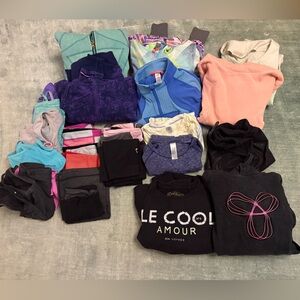 HUGE Iviva 25 items lot sz 8 10 12 hoodies tops jackets leggings shorts